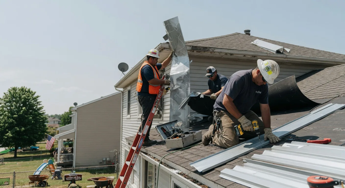 Storm Damage Metal Roof Repair in Fort Laramie, WY